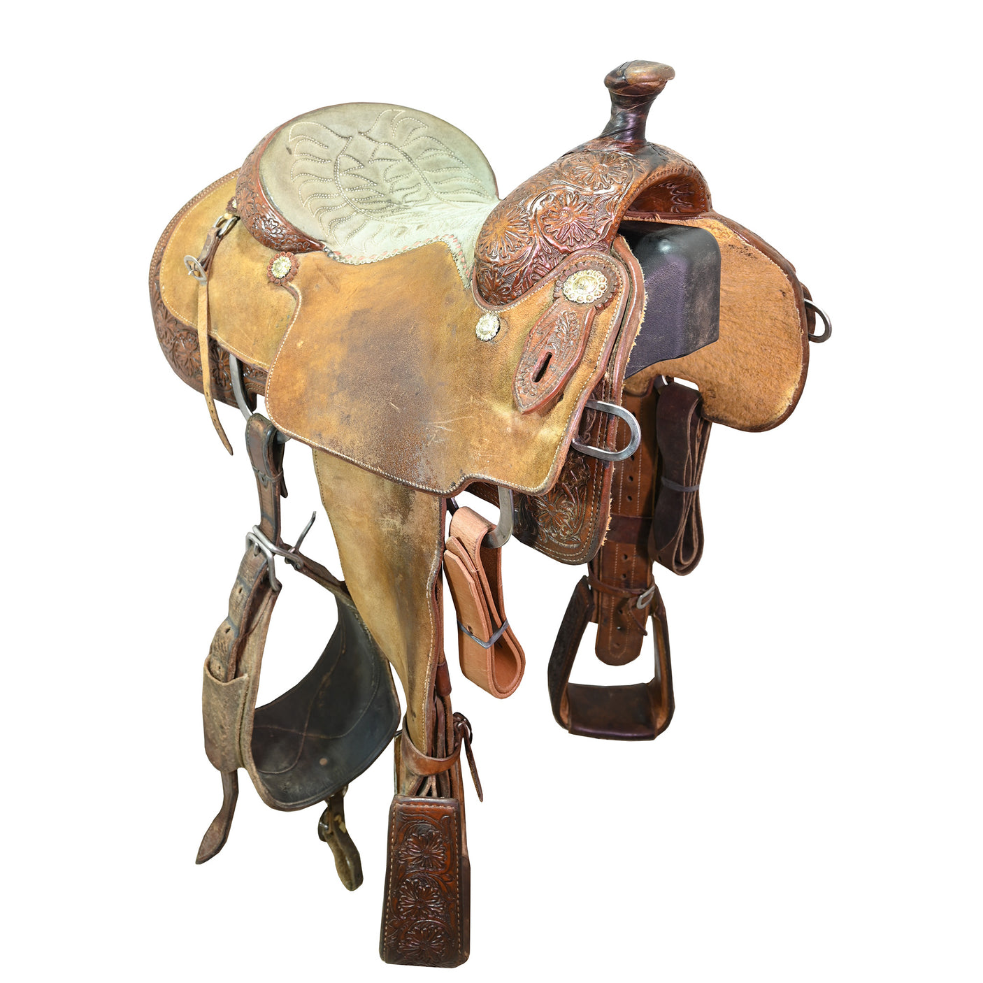 Used 14" FC Selas Calf Roping Saddle