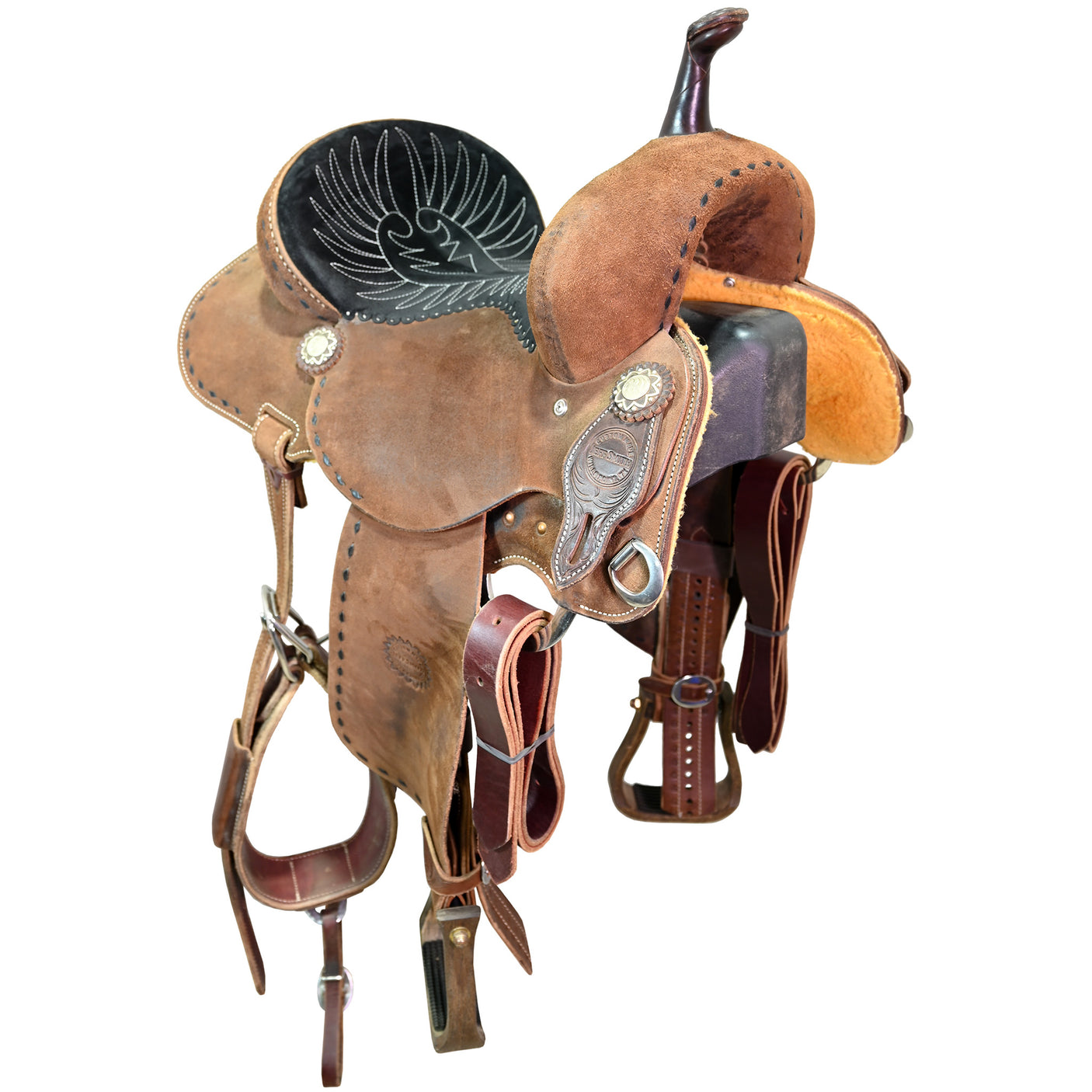 Used 14" Jeff Smith Barrel Racing Saddle