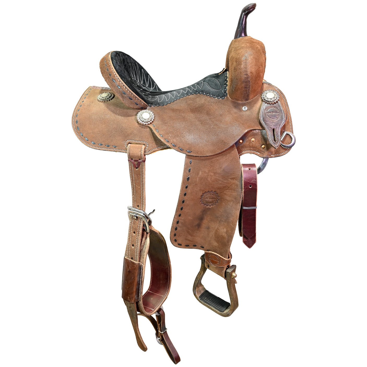 Used 14" Jeff Smith Barrel Racing Saddle