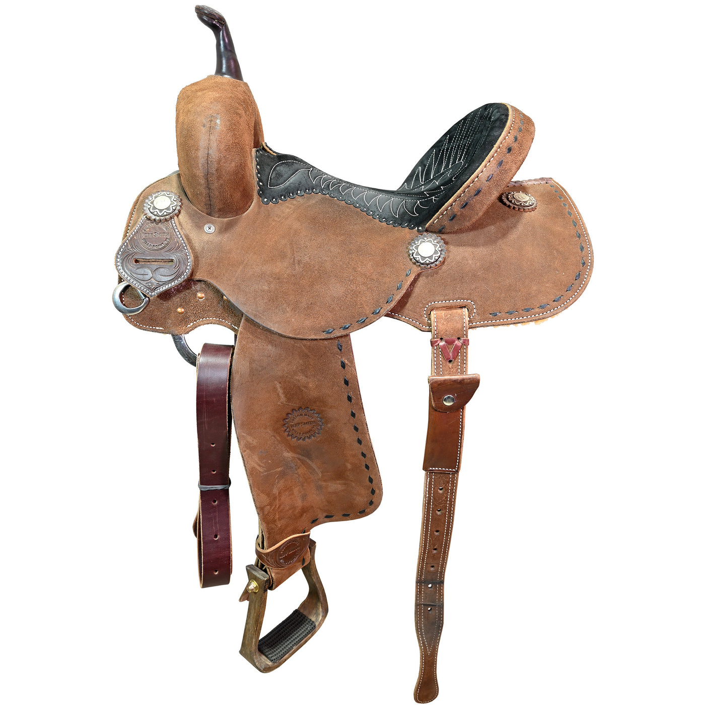 Used 14" Jeff Smith Barrel Racing Saddle