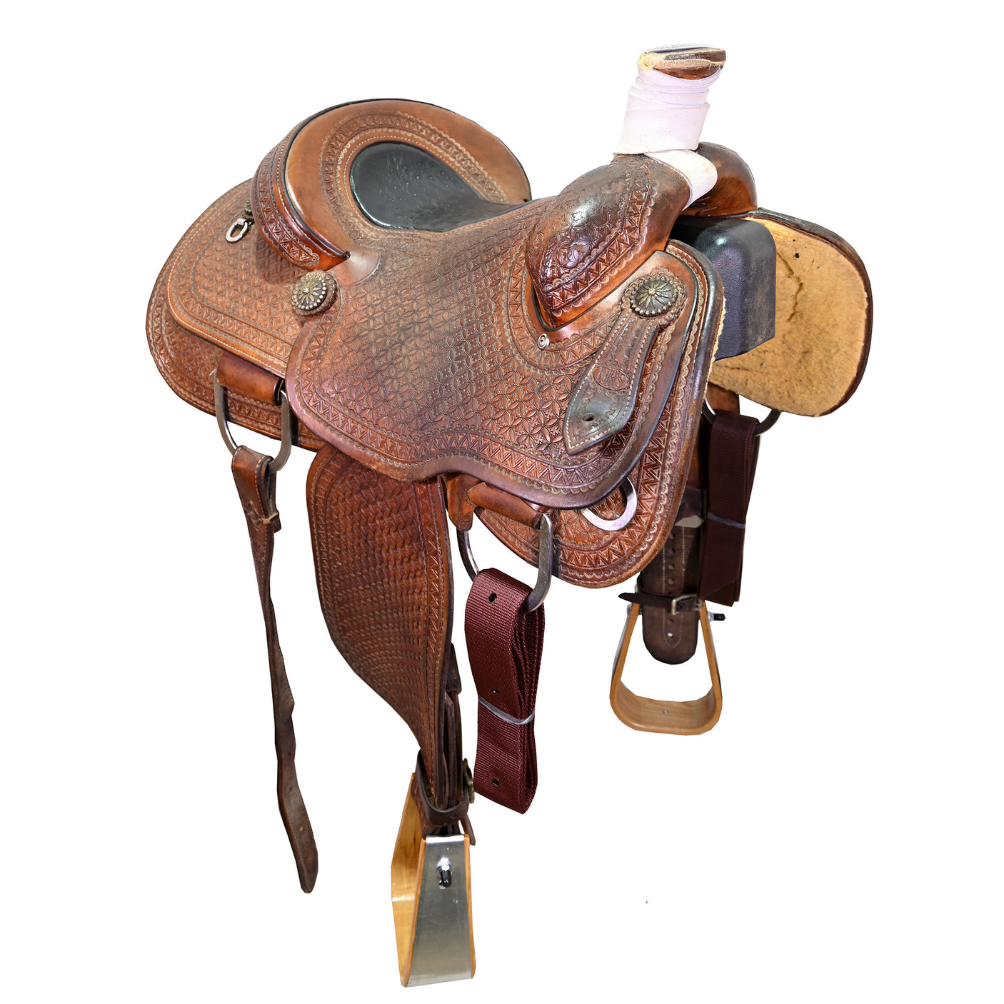 SOLD! Used 14" NRS Pro Series Team Roping Saddle