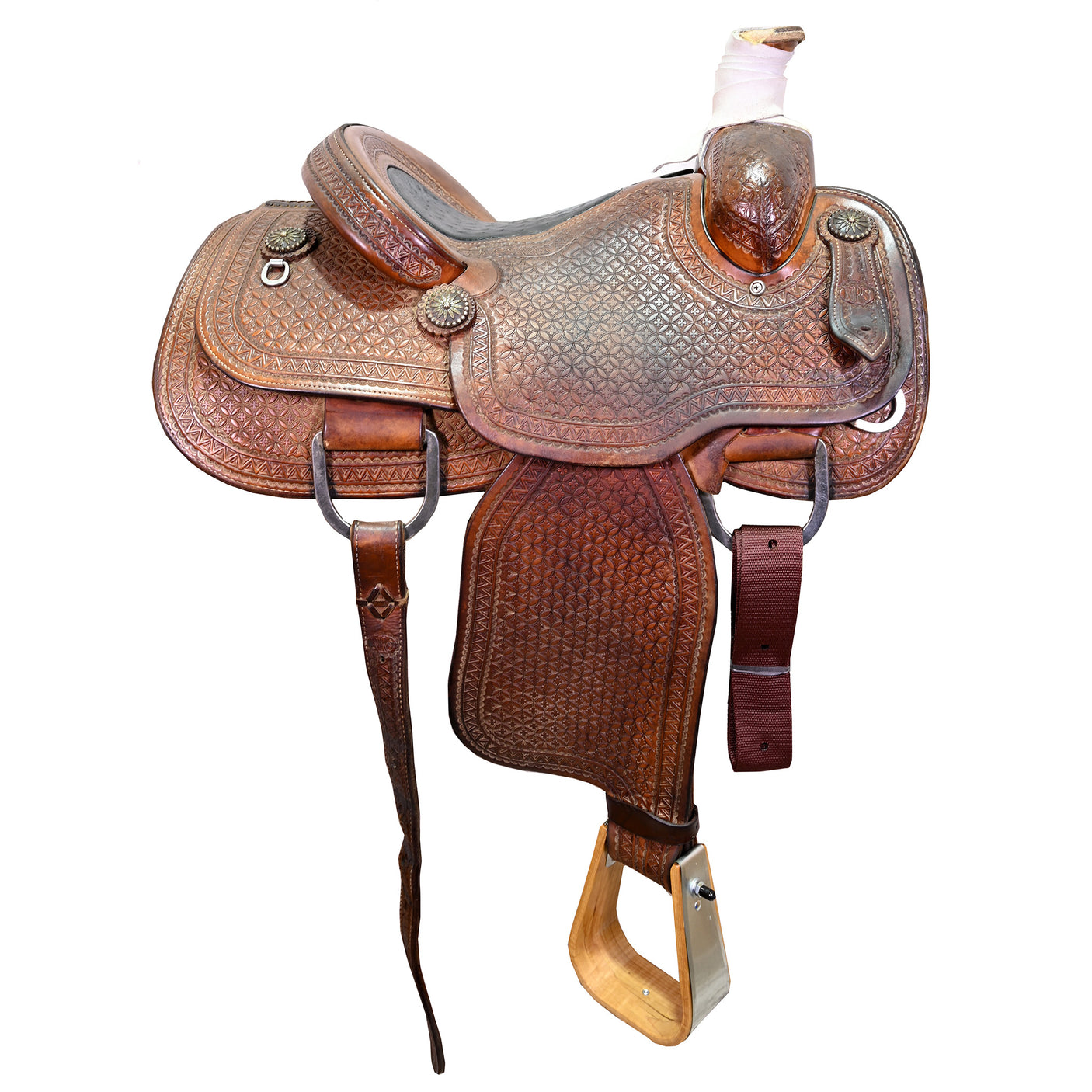 SOLD! Used 14" NRS Pro Series Team Roping Saddle
