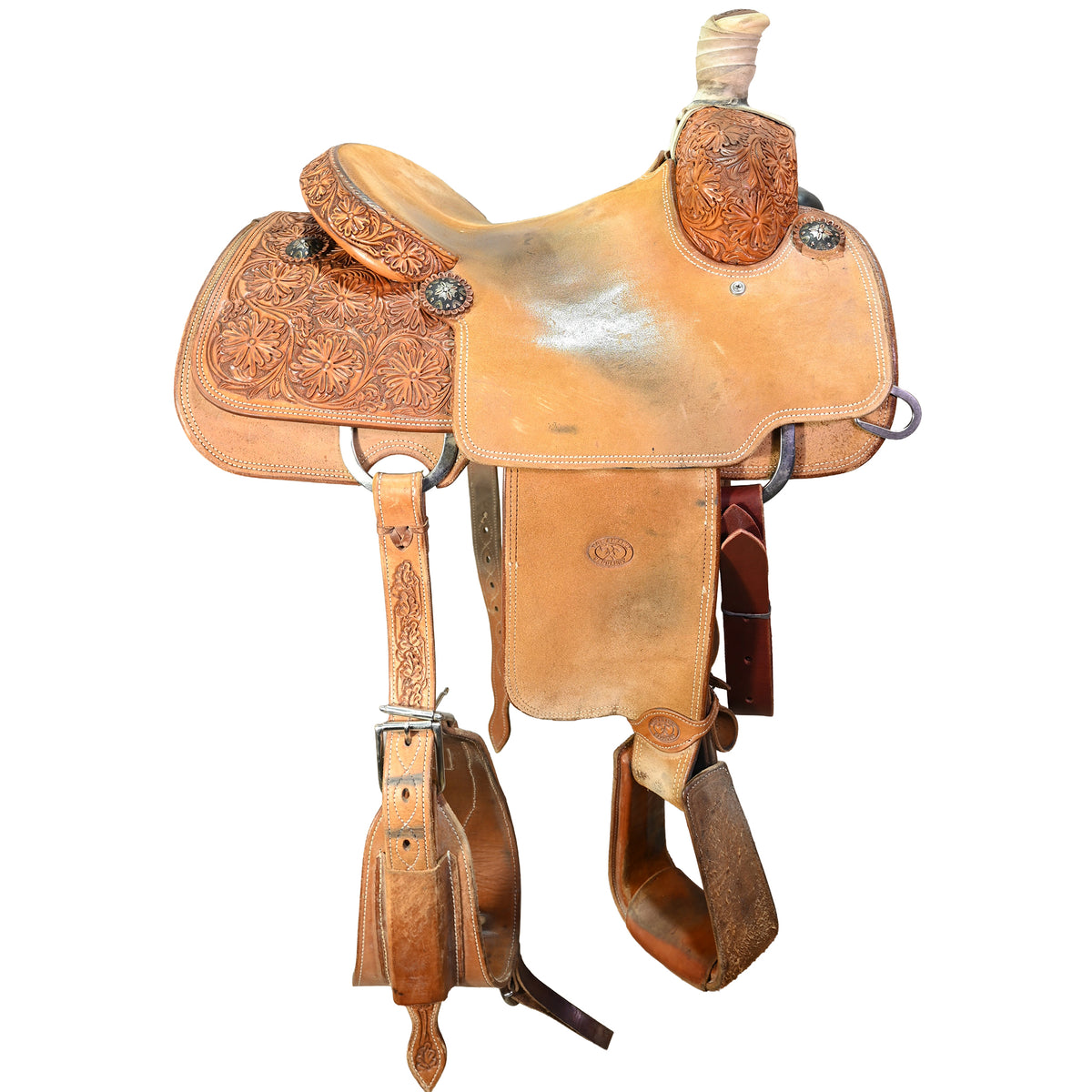 Used 14" Tomahawk Team Roping Saddle