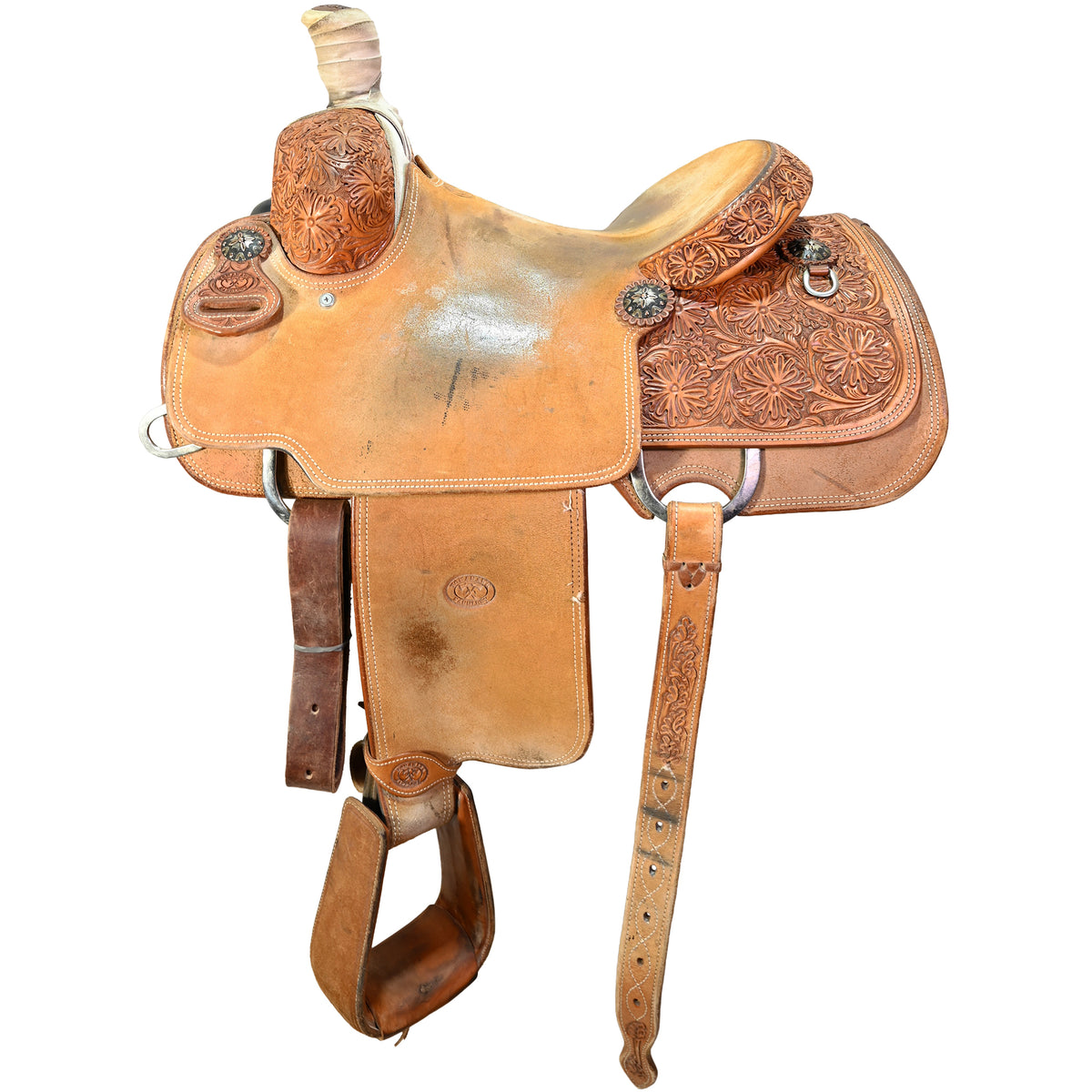 Used 14" Tomahawk Team Roping Saddle