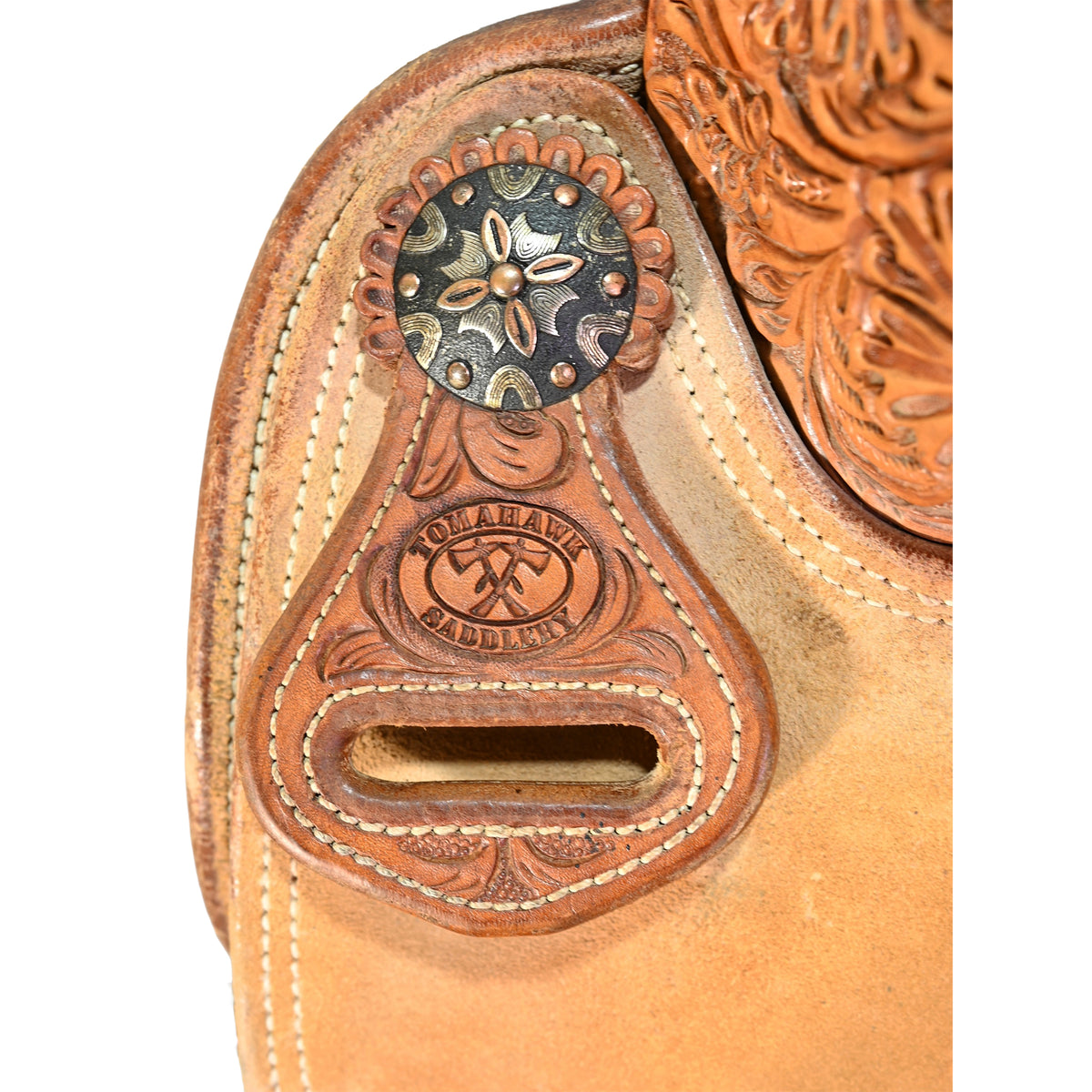 Used 14" Tomahawk Team Roping Saddle