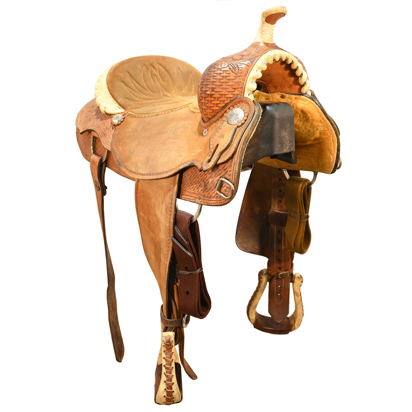 Used 15.5" Allen Ranch Barrel Racing Saddle