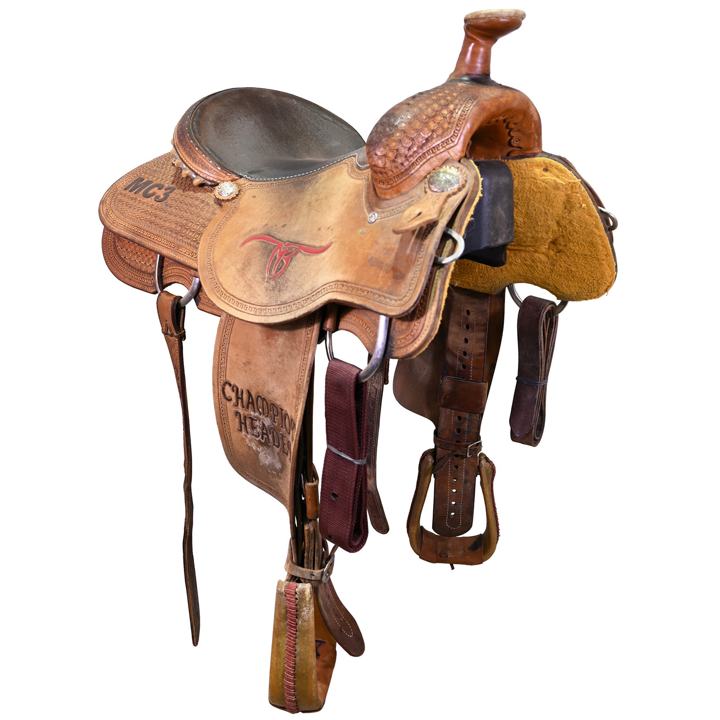 Used 15.5" Coolhorse Trophy Team Roping Saddle