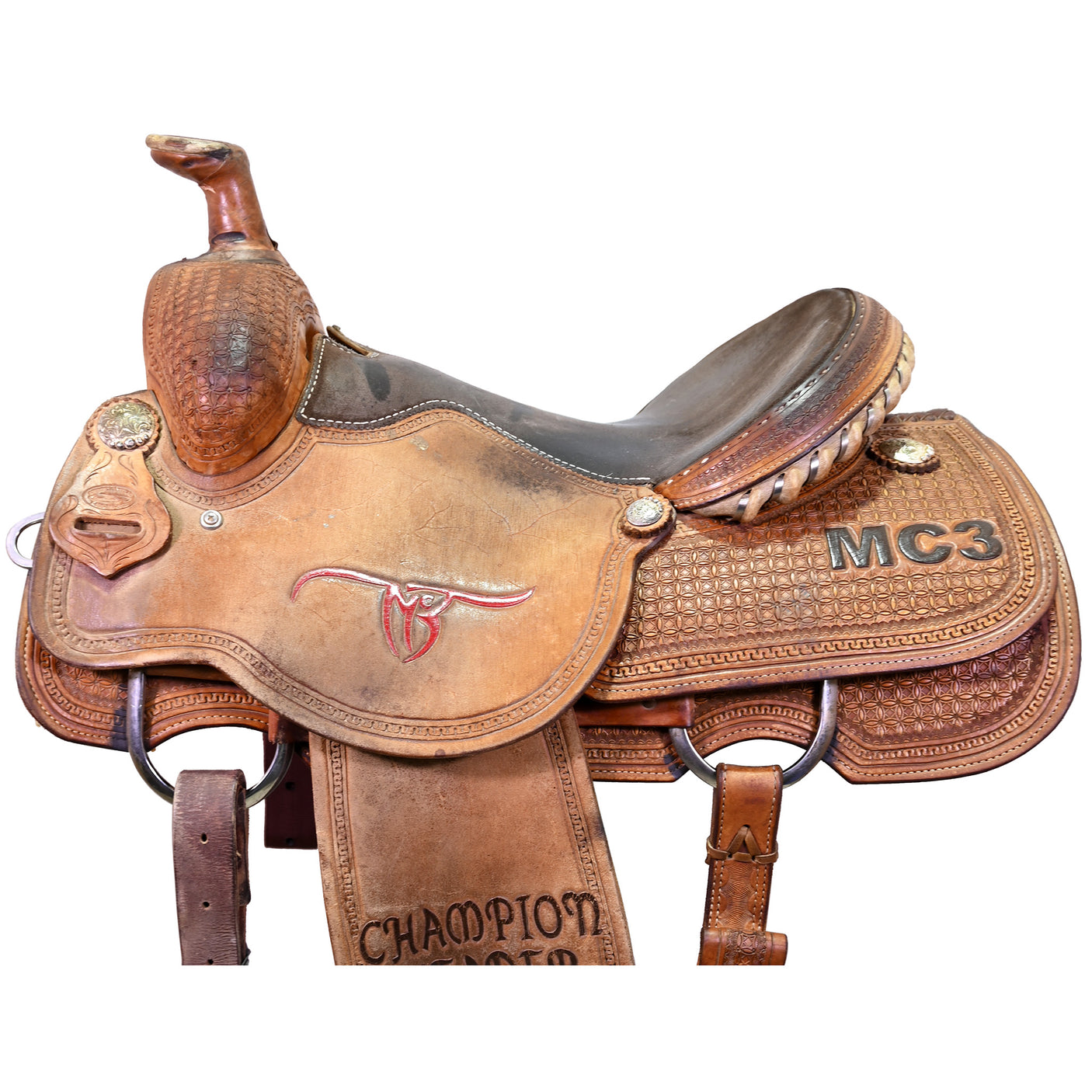 Used 15.5" Coolhorse Trophy Team Roping Saddle