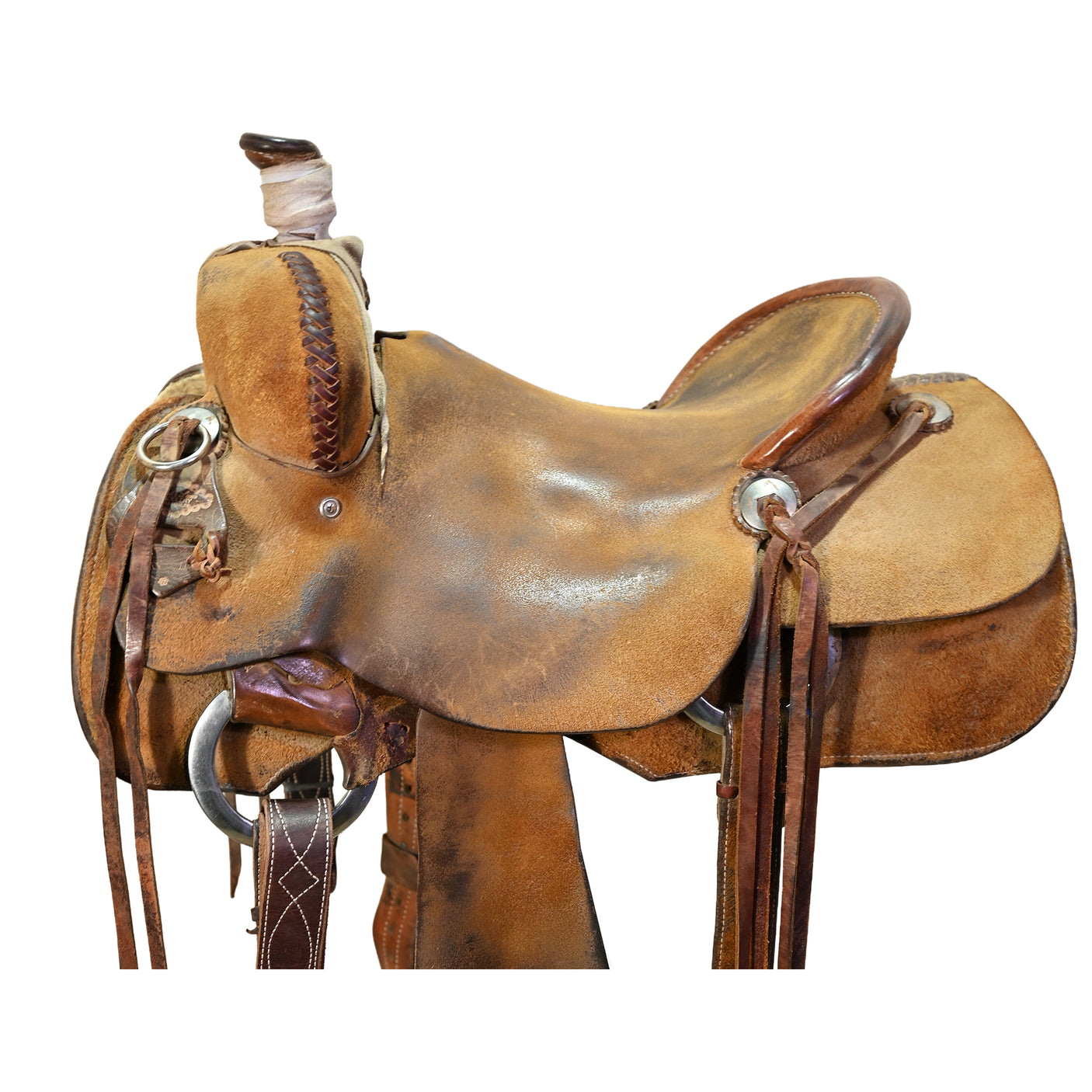 Used 15.5" Luke Lane Ranch Roping Saddle