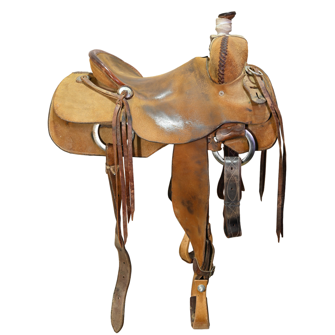 Used 15.5" Luke Lane Ranch Roping Saddle