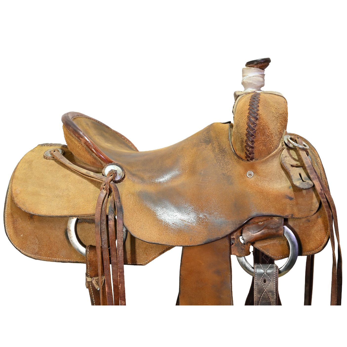 Used 15.5" Luke Lane Ranch Roping Saddle