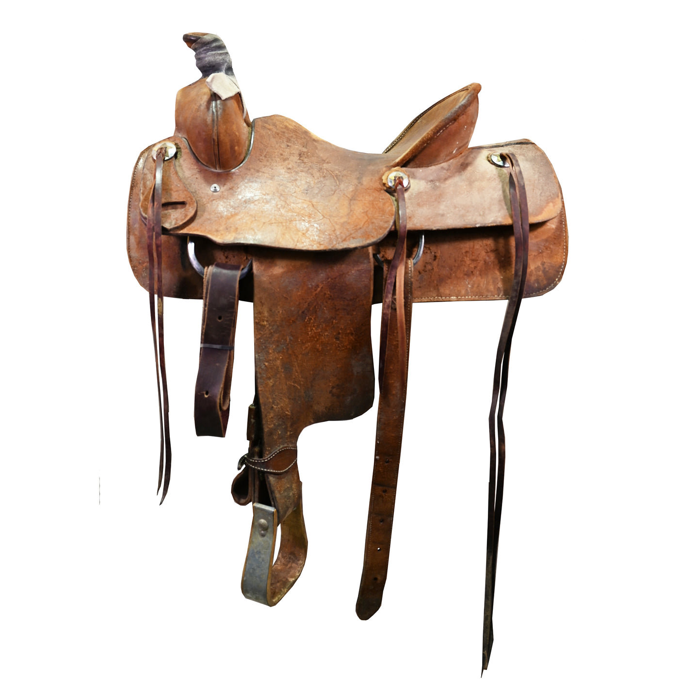 Used 15.5" Mike Terry Ranch Roping Saddle