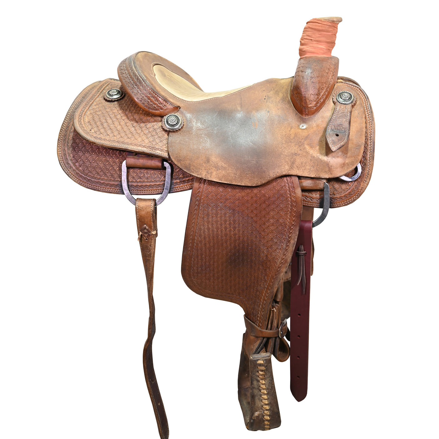 Used 15.5" NRS Pro Team Roping Saddle