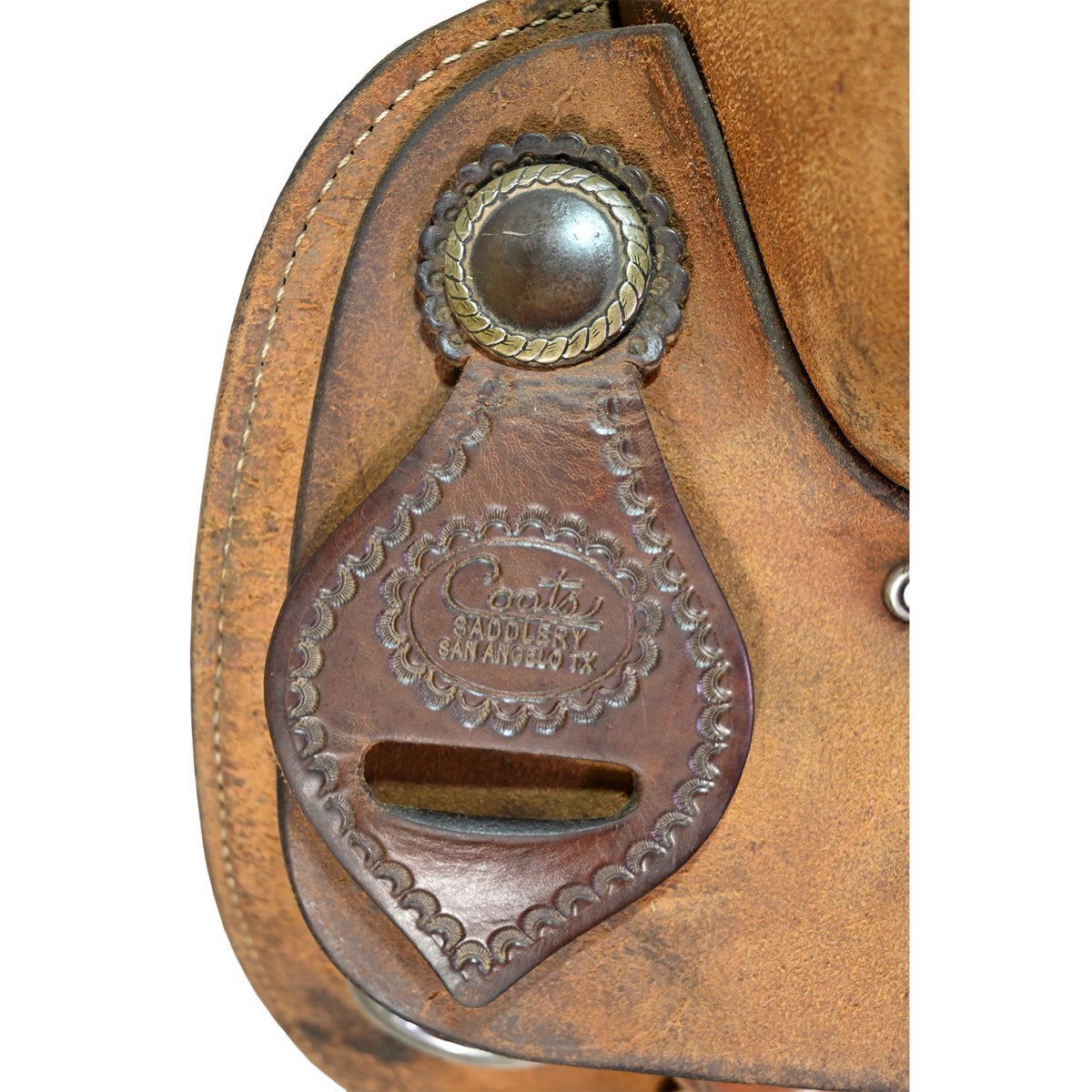 Used 15" Coats Team Roping Saddle