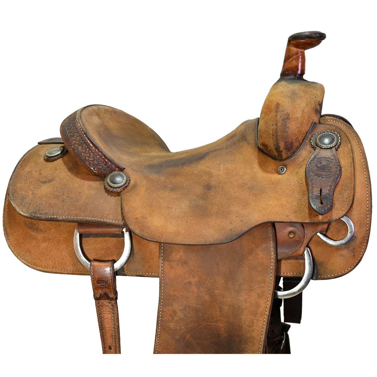 Used 15" Coats Team Roping Saddle