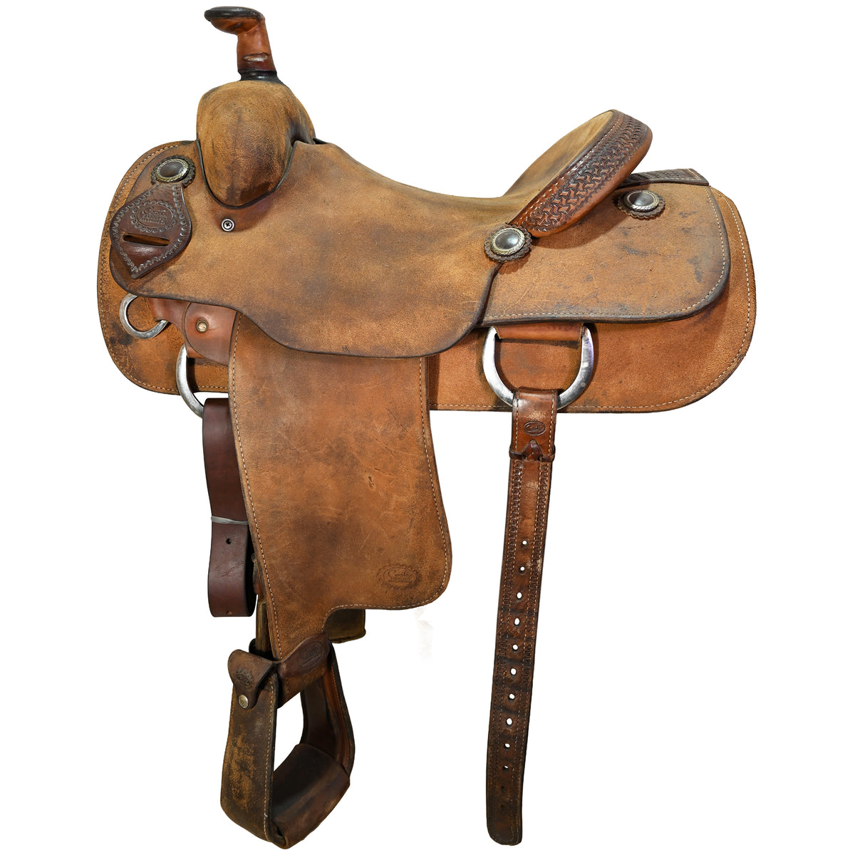 Used 15" Coats Team Roping Saddle