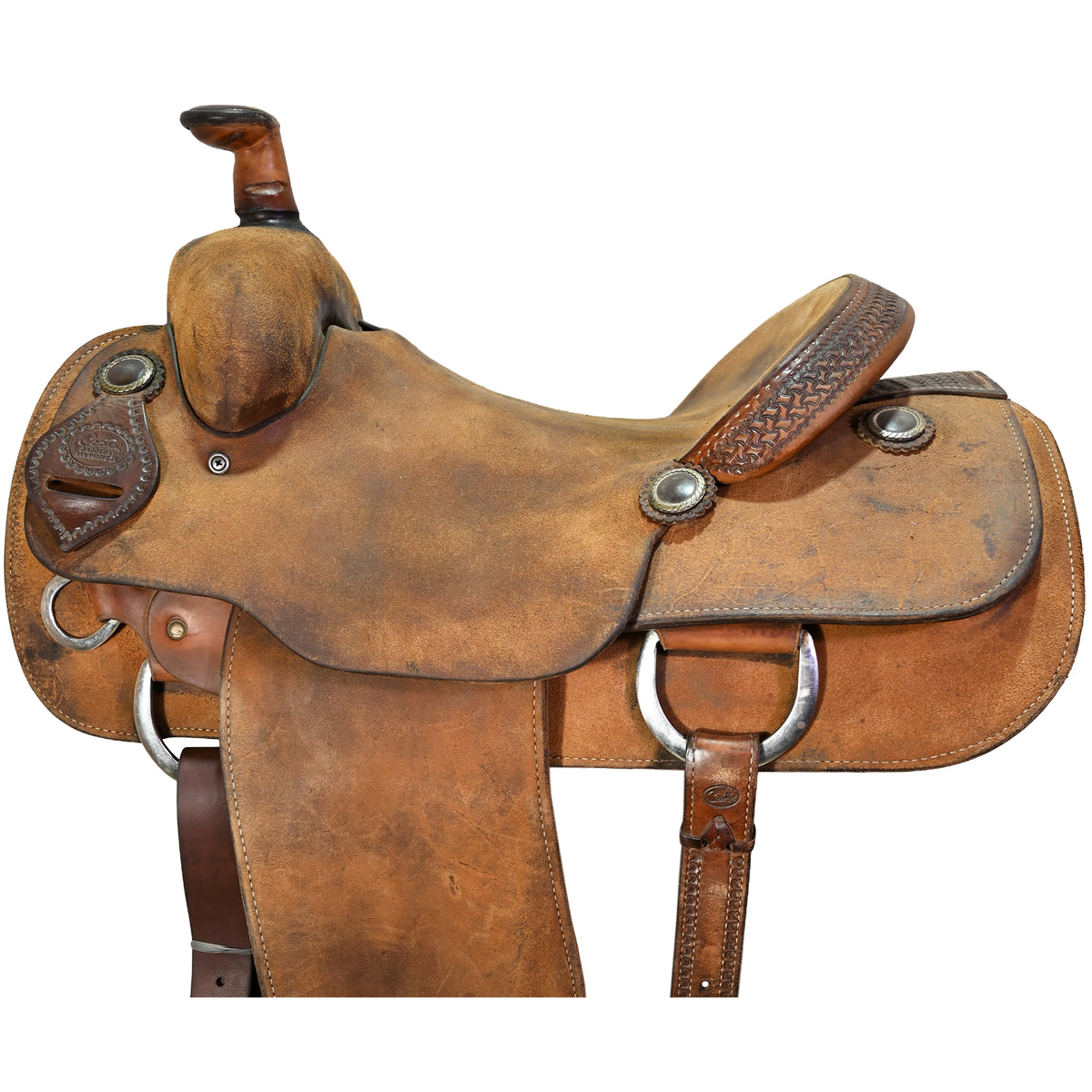 Used 15" Coats Team Roping Saddle