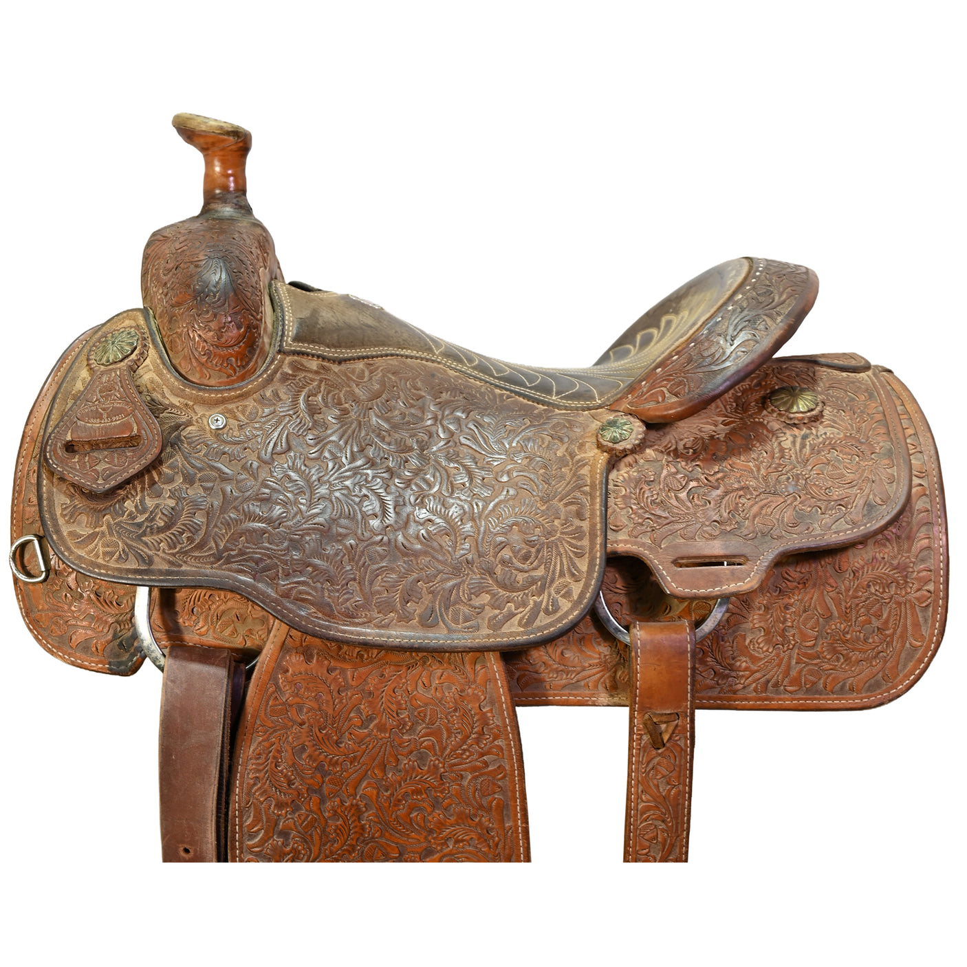 Used 15" Cowboy Classic Team Roping Saddle