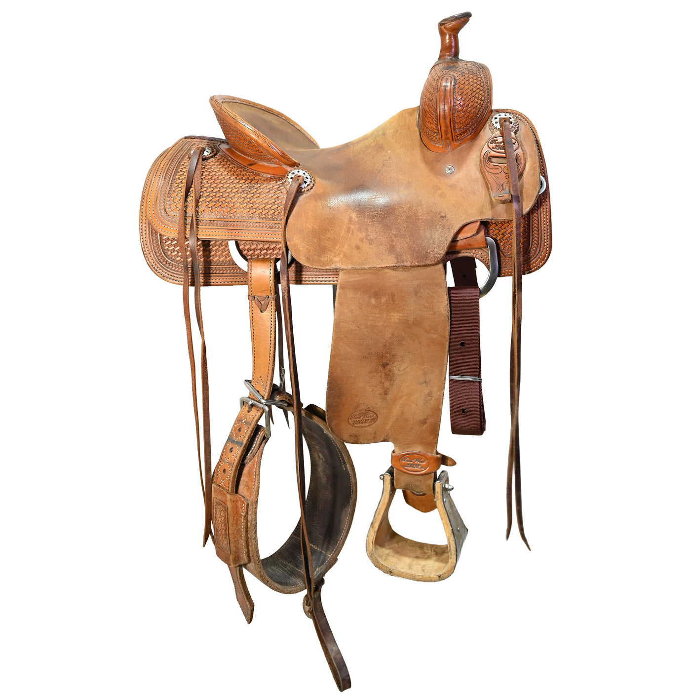 Used 15" Trent Ward Ranch Roping Saddle