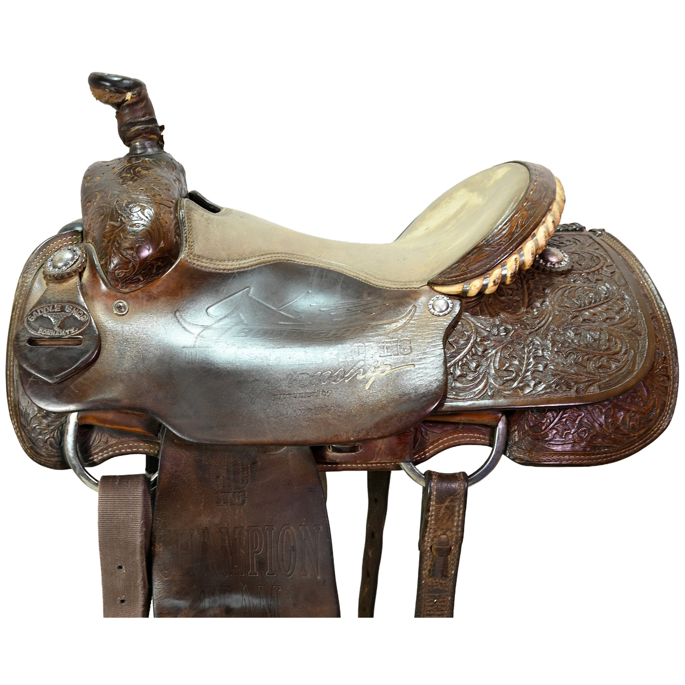 Used 15" Twister Trophy Team Roping Saddle