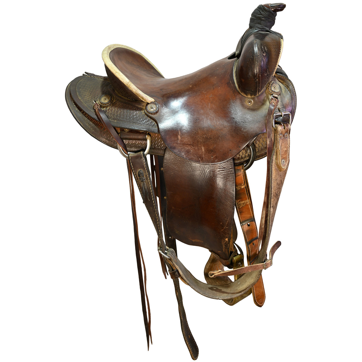Used 15" Western Rawhide Ranch Saddle