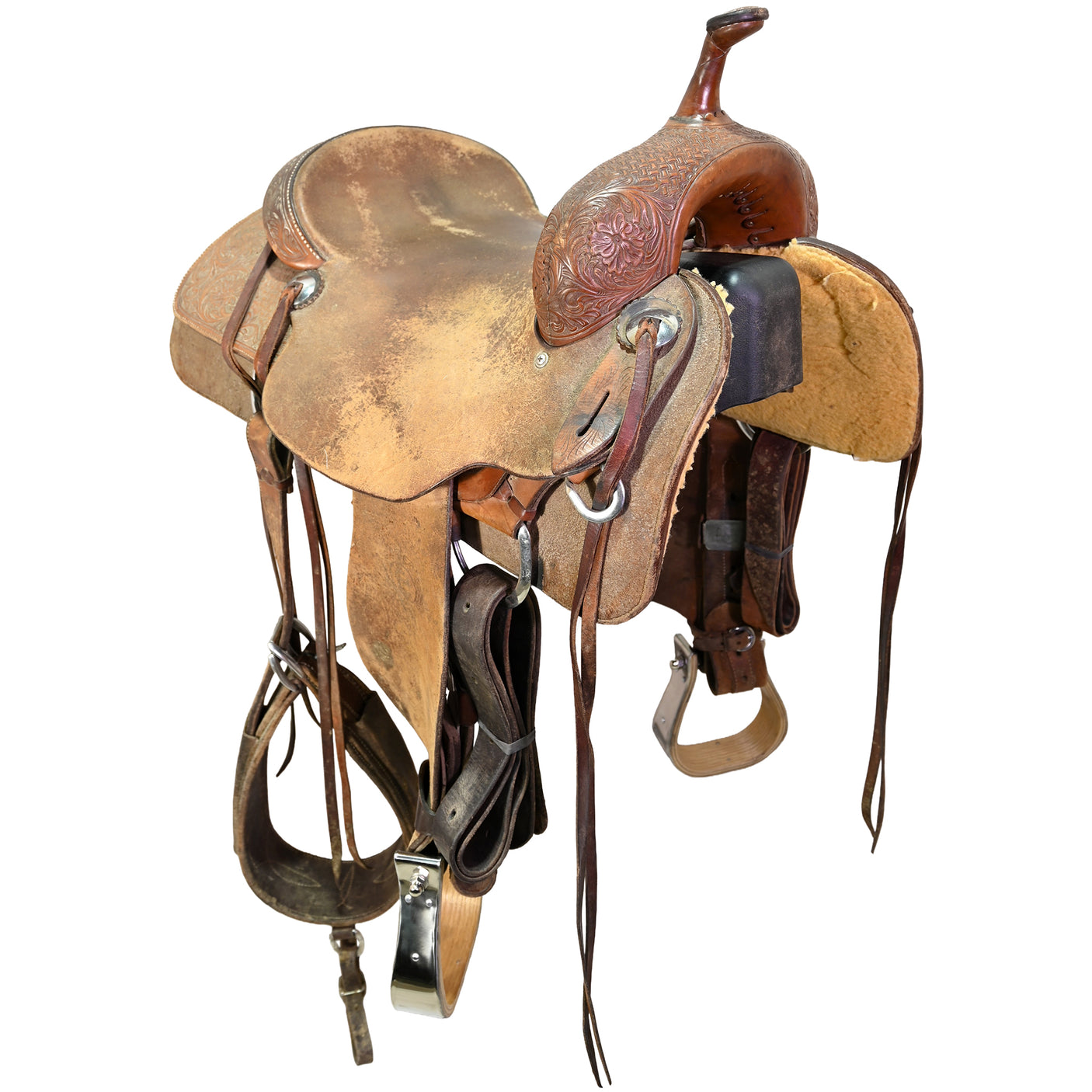 Used 16.5" Don Gonzales Cutting Saddle