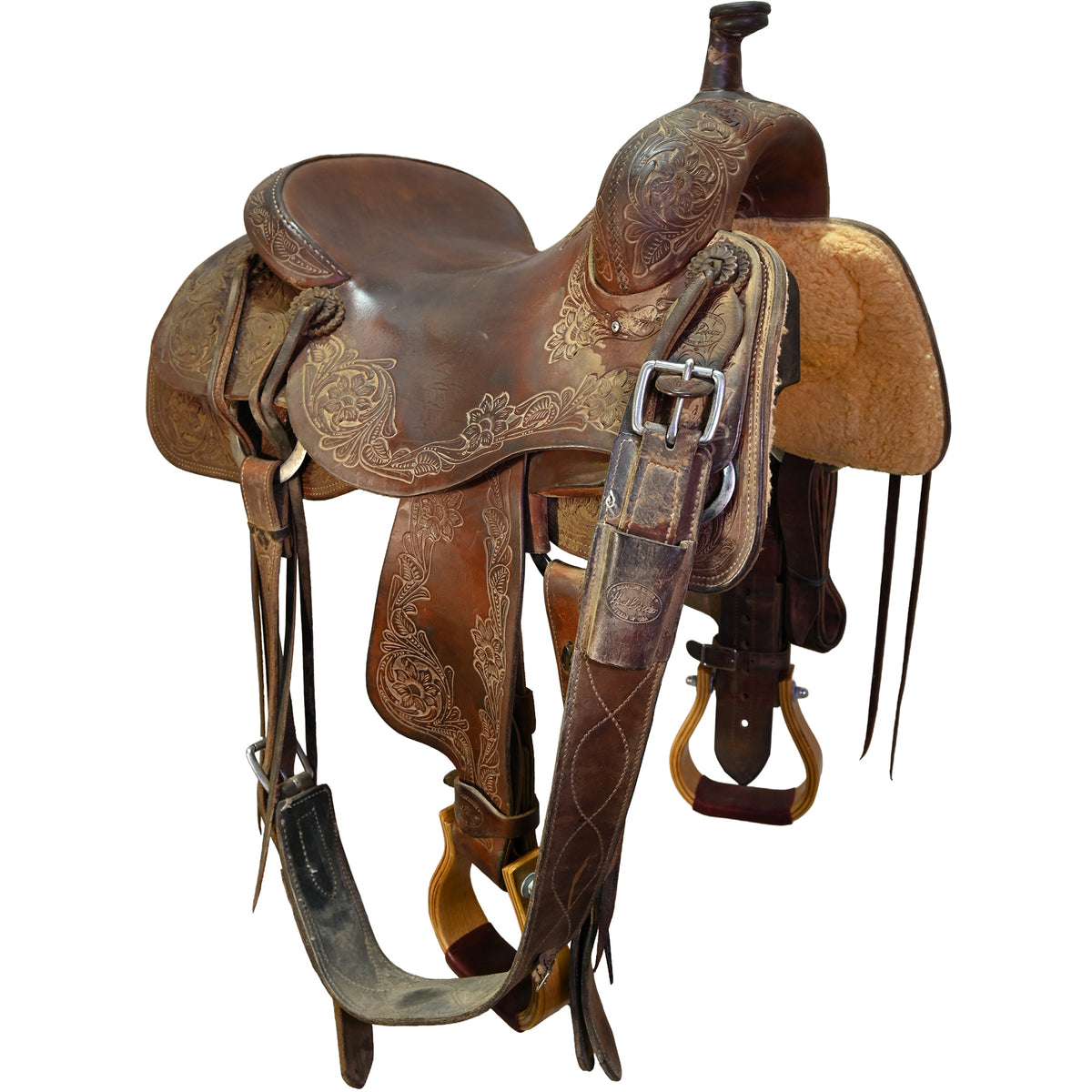 Used 16.5" Hud Roberts Signature Series Ranch Cutting Saddle