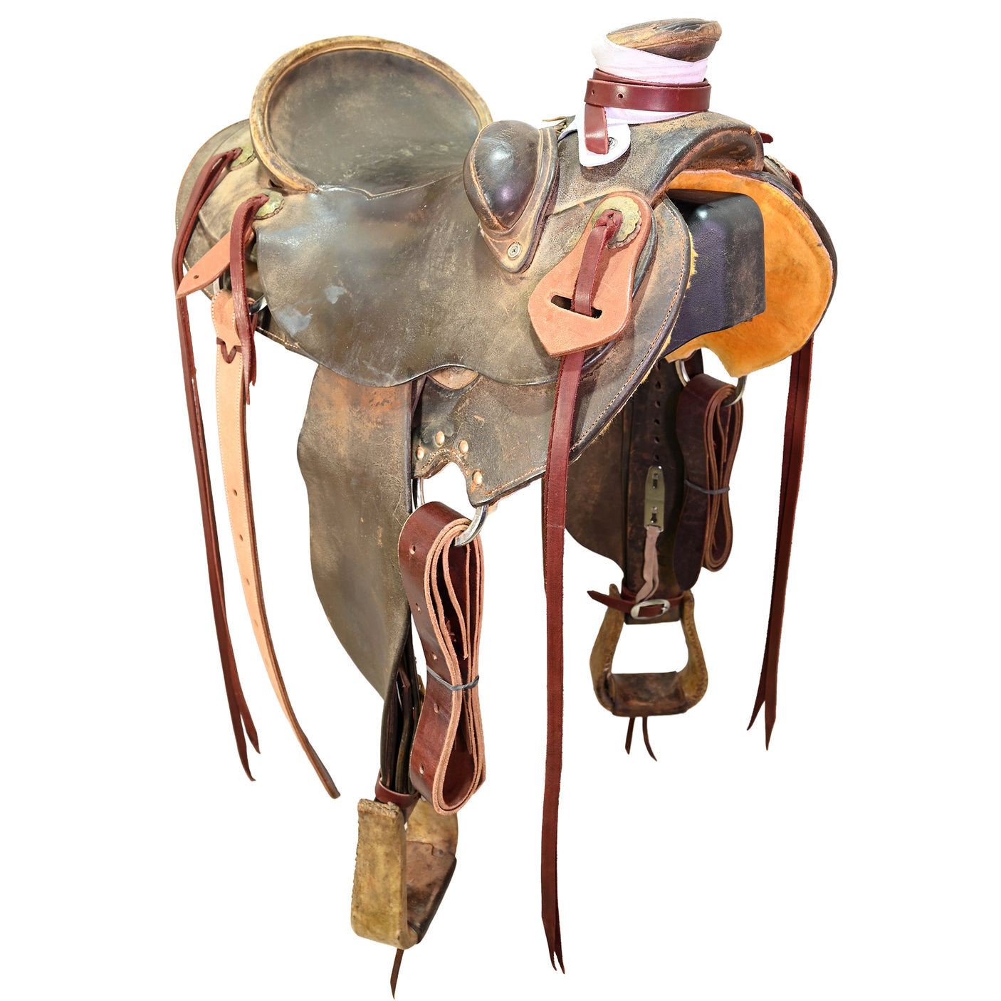 Used 16" Big Bend S.A. Brown Wade Ranch Saddle