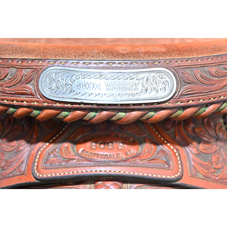 Used 15.5" Bob's Custom Team Roping Saddle