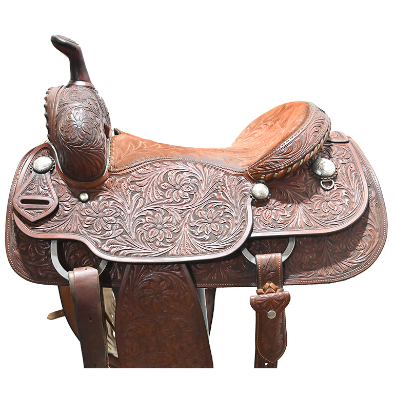 Used 15.5" Bob's Custom Team Roping Saddle