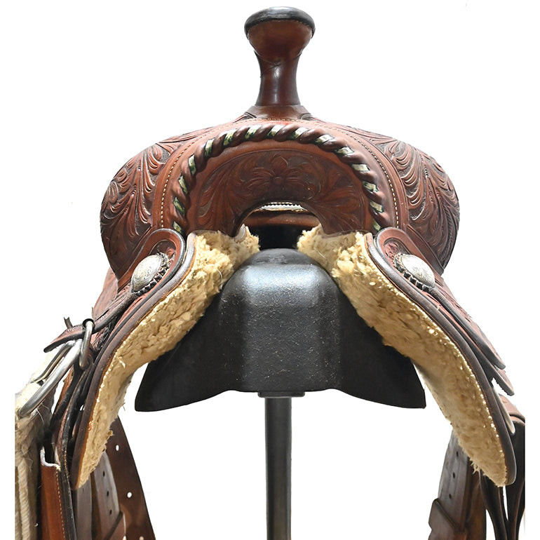Used 15.5" Bob's Custom Team Roping Saddle
