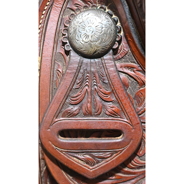 Used 15.5" Bob's Custom Team Roping Saddle