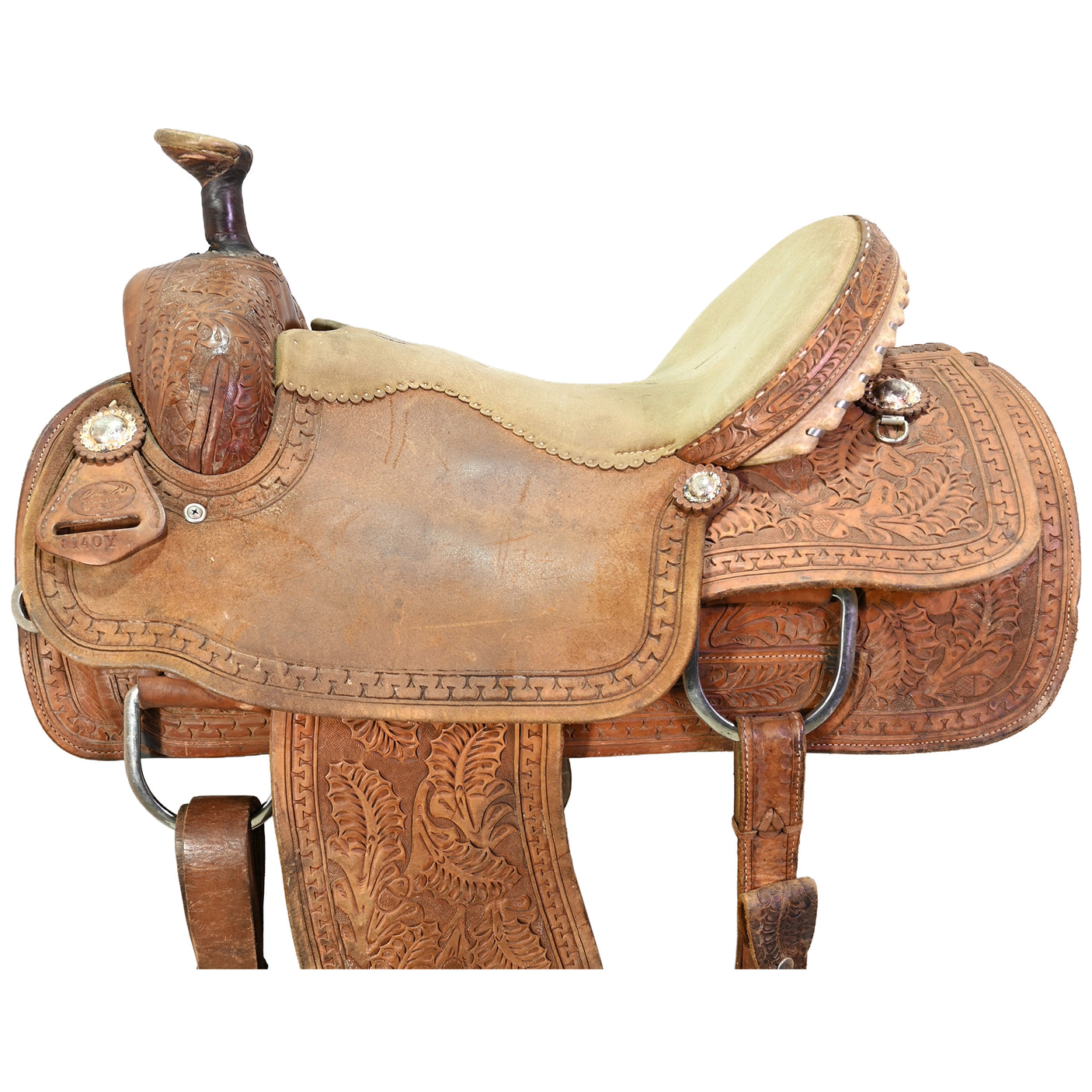 Used 16" Court's Team Roping Saddle