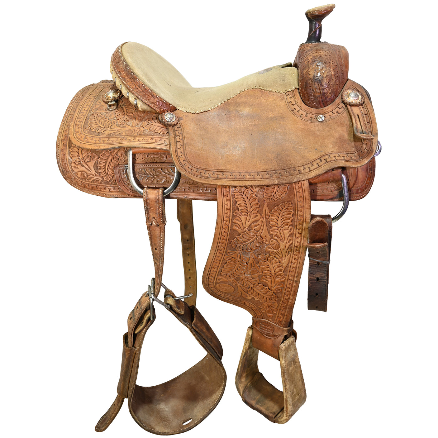 Used 16" Court's Team Roping Saddle
