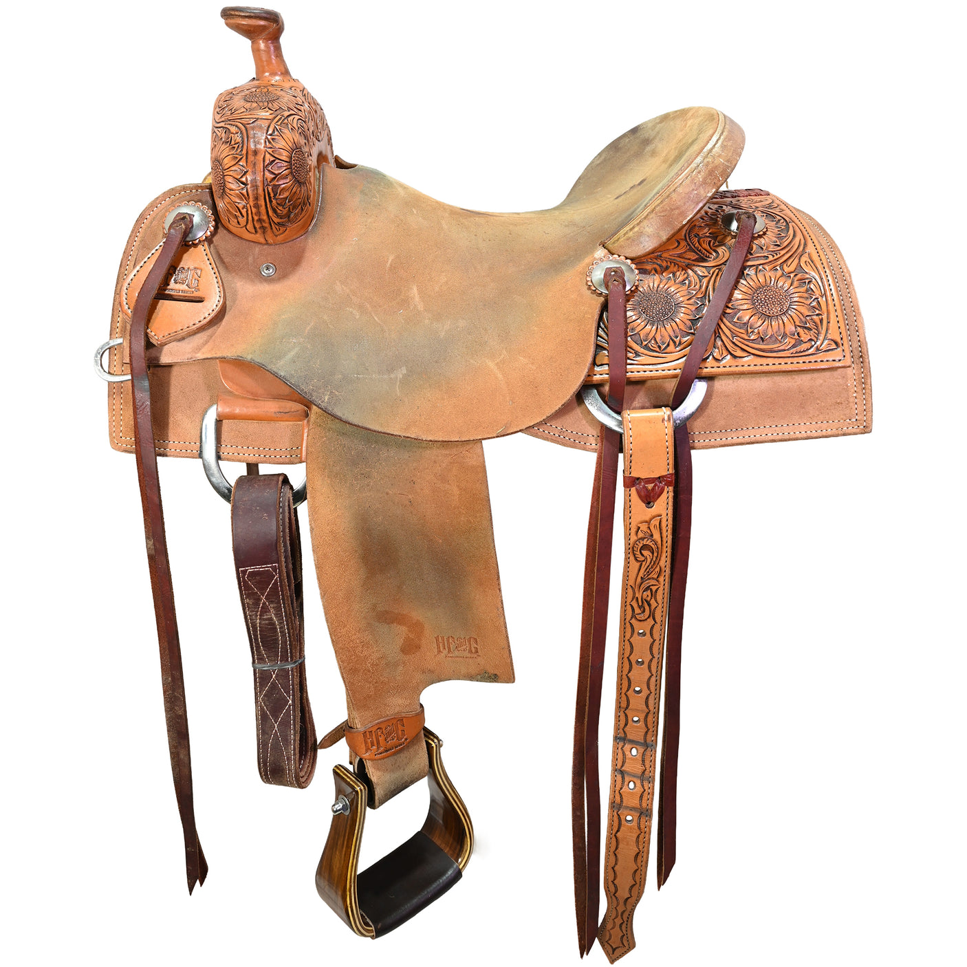 Used 16" HF&C Panhandle Series Ranch Roping Saddle