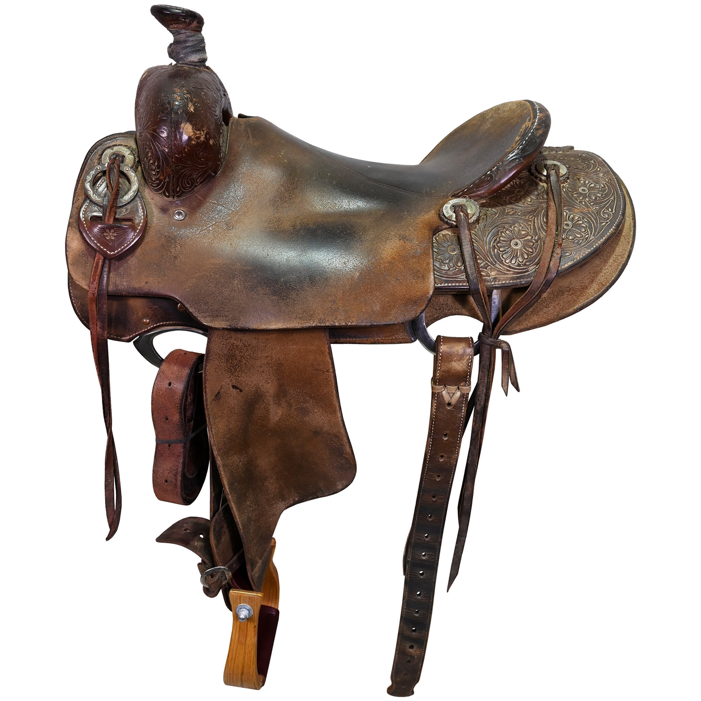 SOLD! Used 16" Cactus Ranch Saddle with Lewis Tree