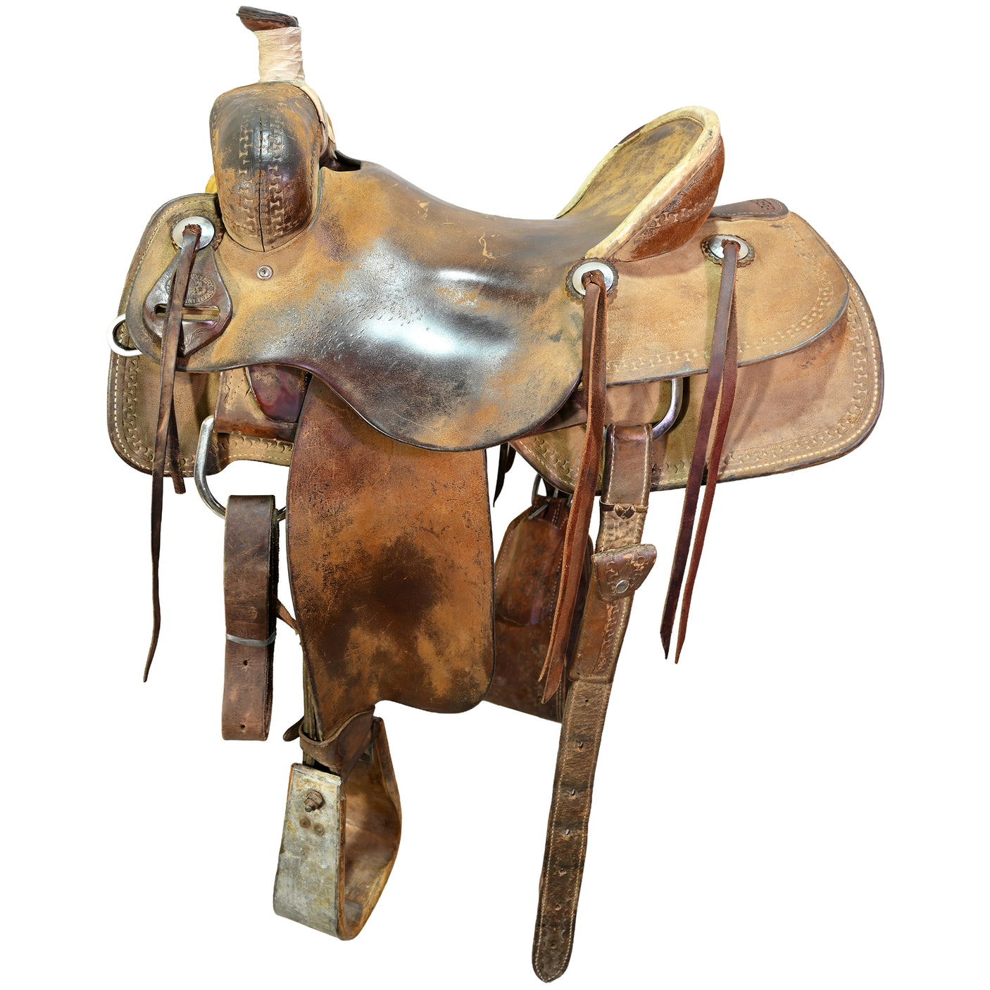 Used 16" SRS Ranch Roping Saddle