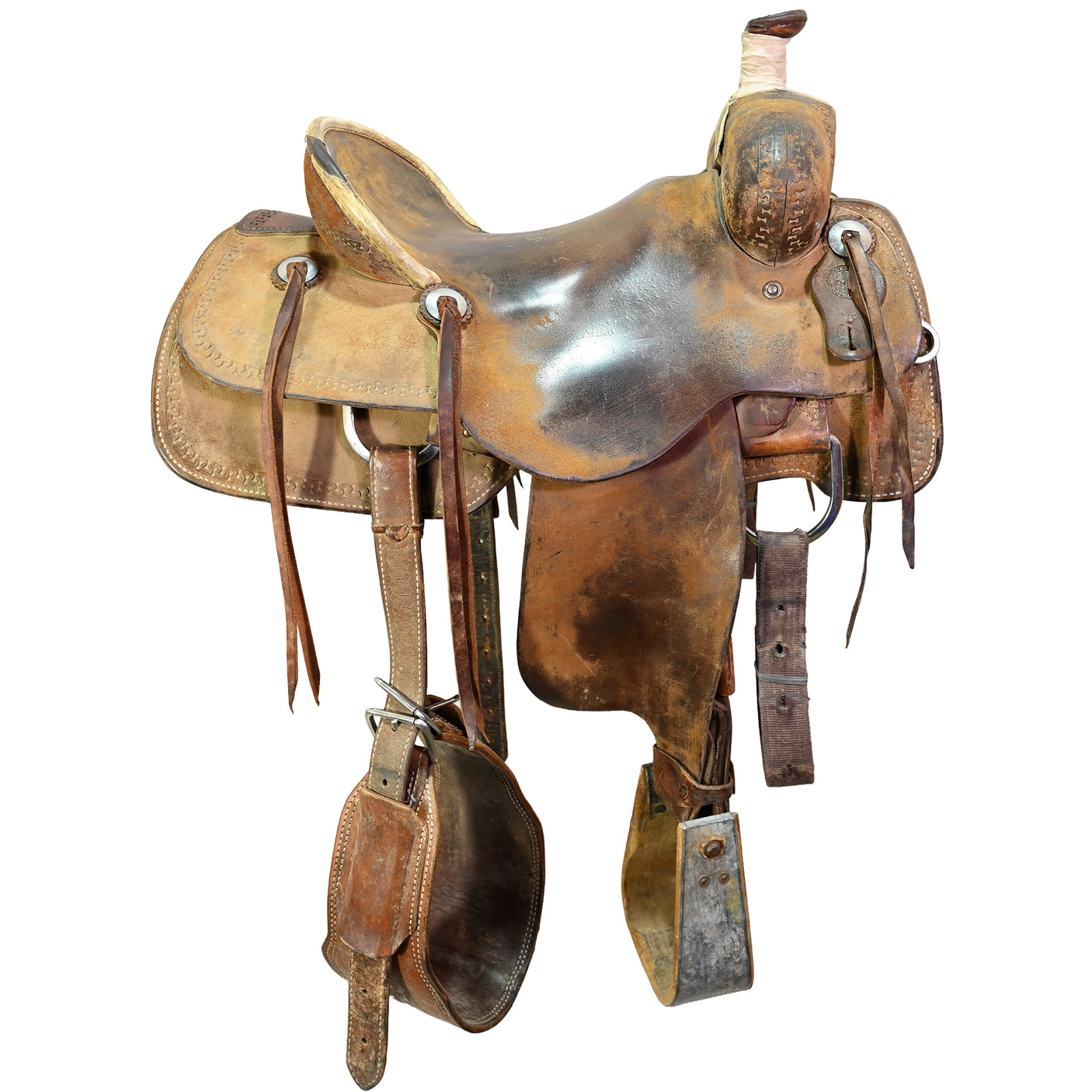 Used 16" SRS Ranch Roping Saddle