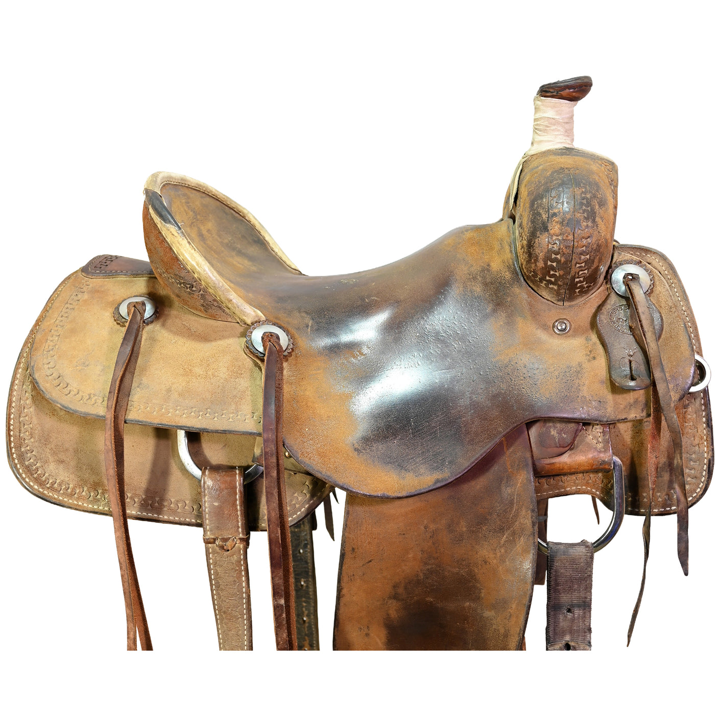 Used 16" SRS Ranch Roping Saddle