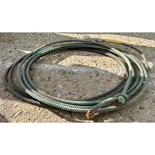 ONE Used Lariat Team Rope Good For Decor or Roping Practice 30' to 35'