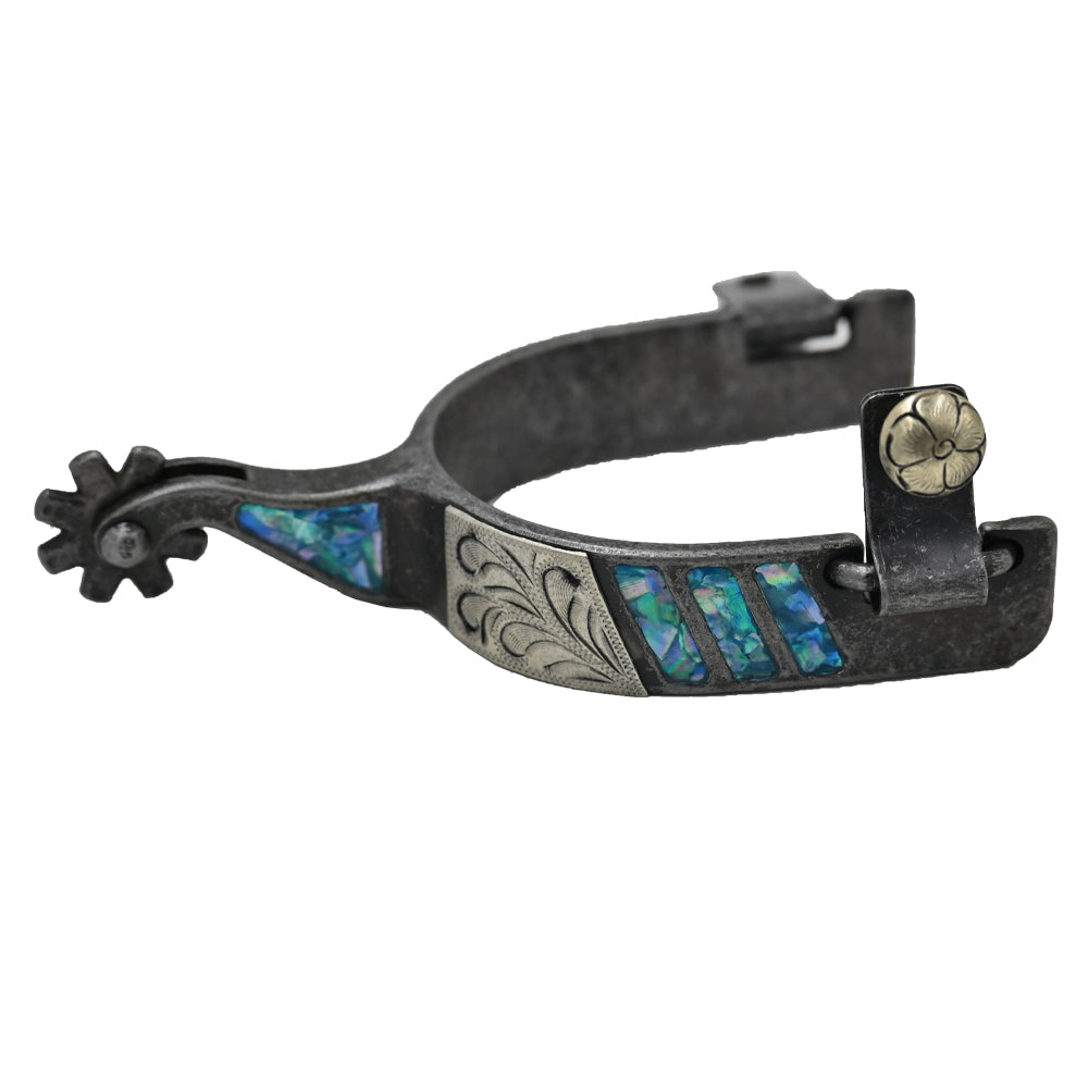 Partrade Cowboy Tack Turquoise Inlaid Women's Spurs