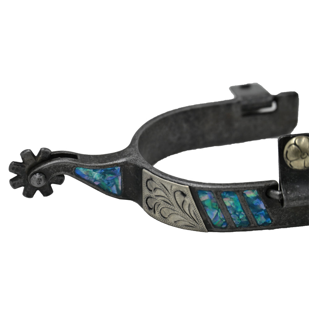 Partrade Cowboy Tack Turquoise Inlaid Women's Spurs