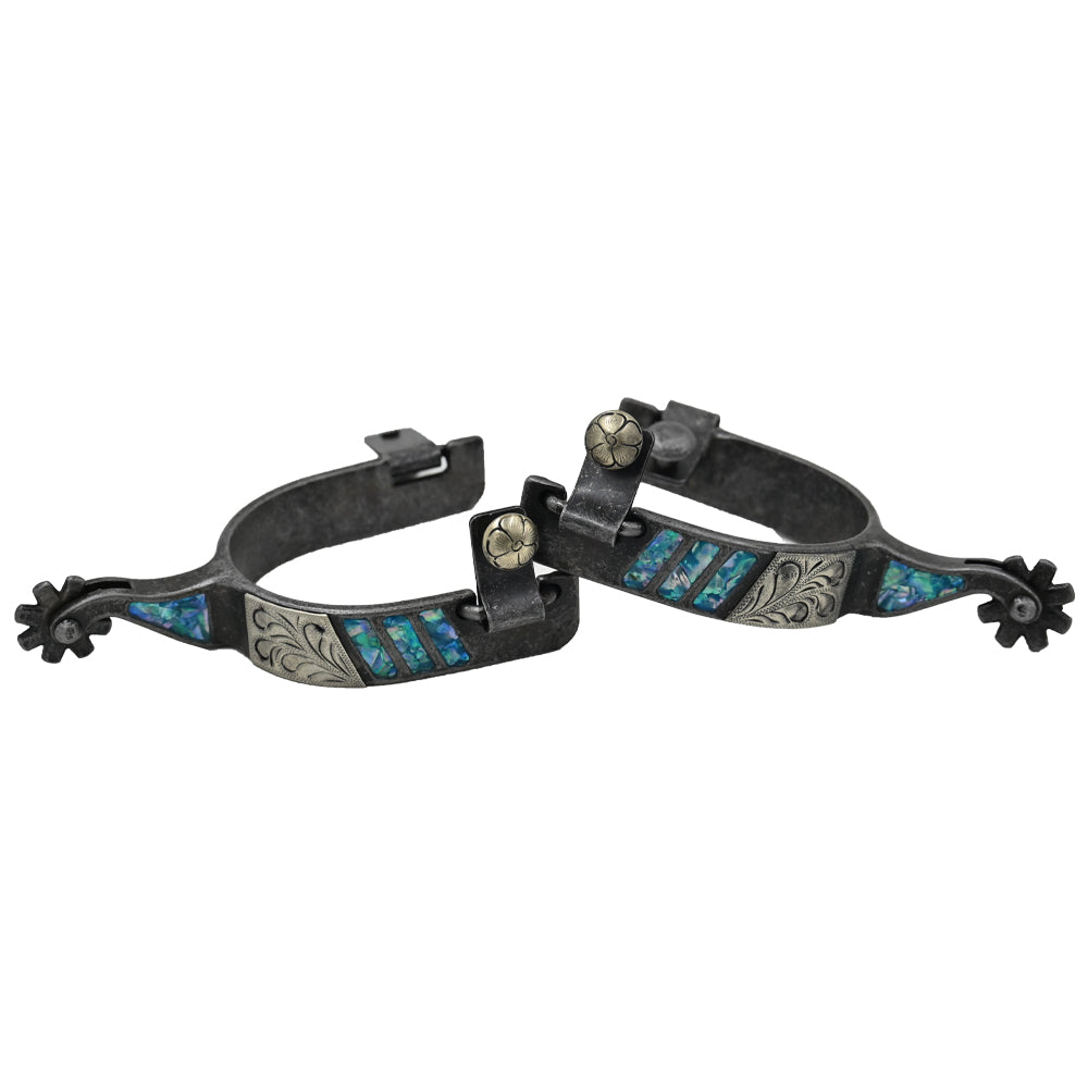 Partrade Cowboy Tack Turquoise Inlaid Women's Spurs