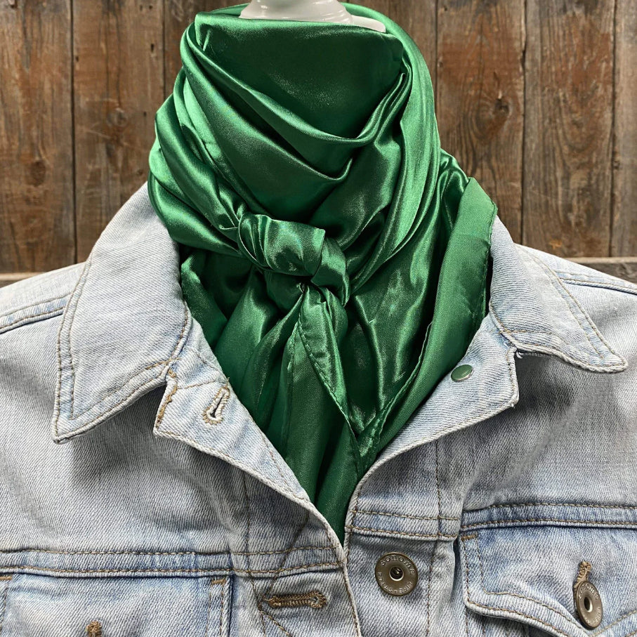 Rodeo Drive 35"x35" Solid Kelly Green Wild Rag