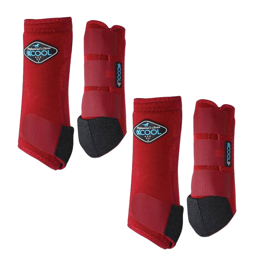 Professional's Choice 2XCool Sports Medicine Boot Value 4 Pack- Crimson