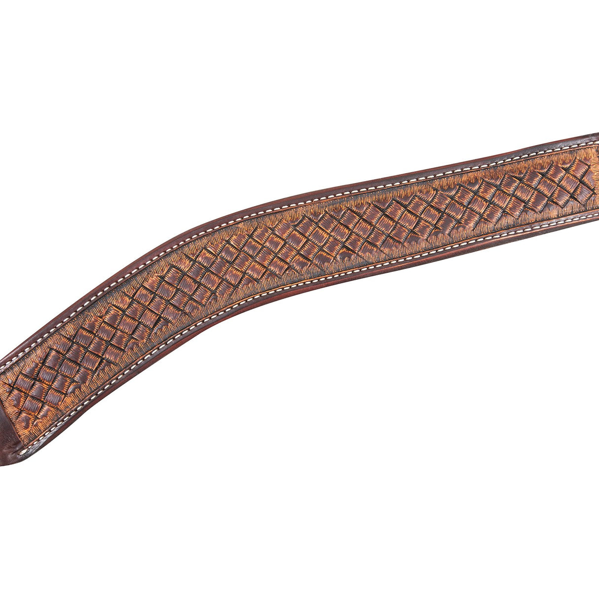Martin Saddlery 2" Weathered Antique Basket Stamped Breast Collar