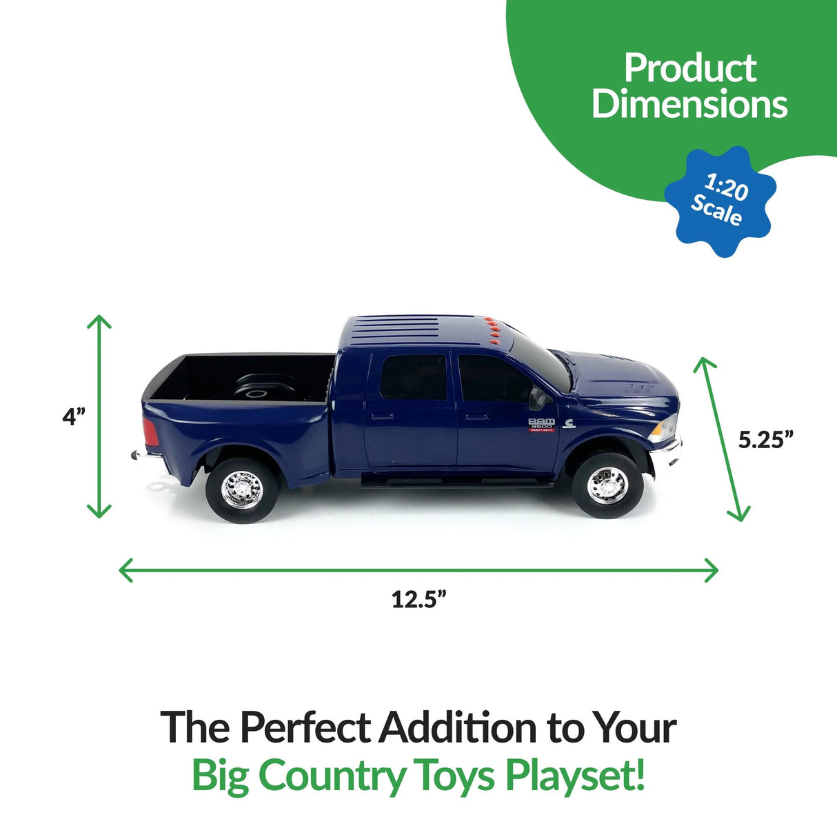 Big Country Toys Ram 3500 Mega Cab Dually Truck Toy