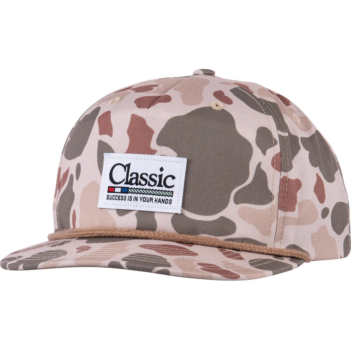 Classic Ropes Duck Camo Retro Snapback Cap