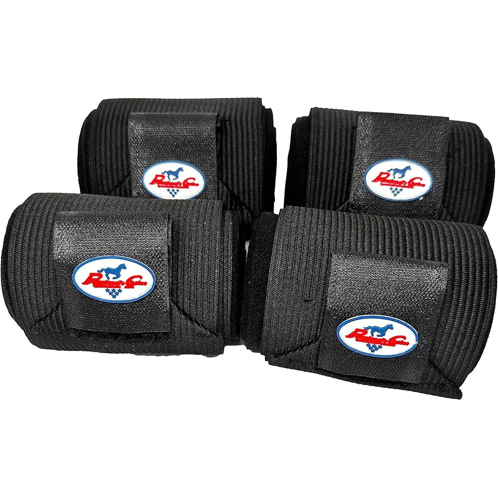 Professional's Choice Combo Bandages Set of 4- Black