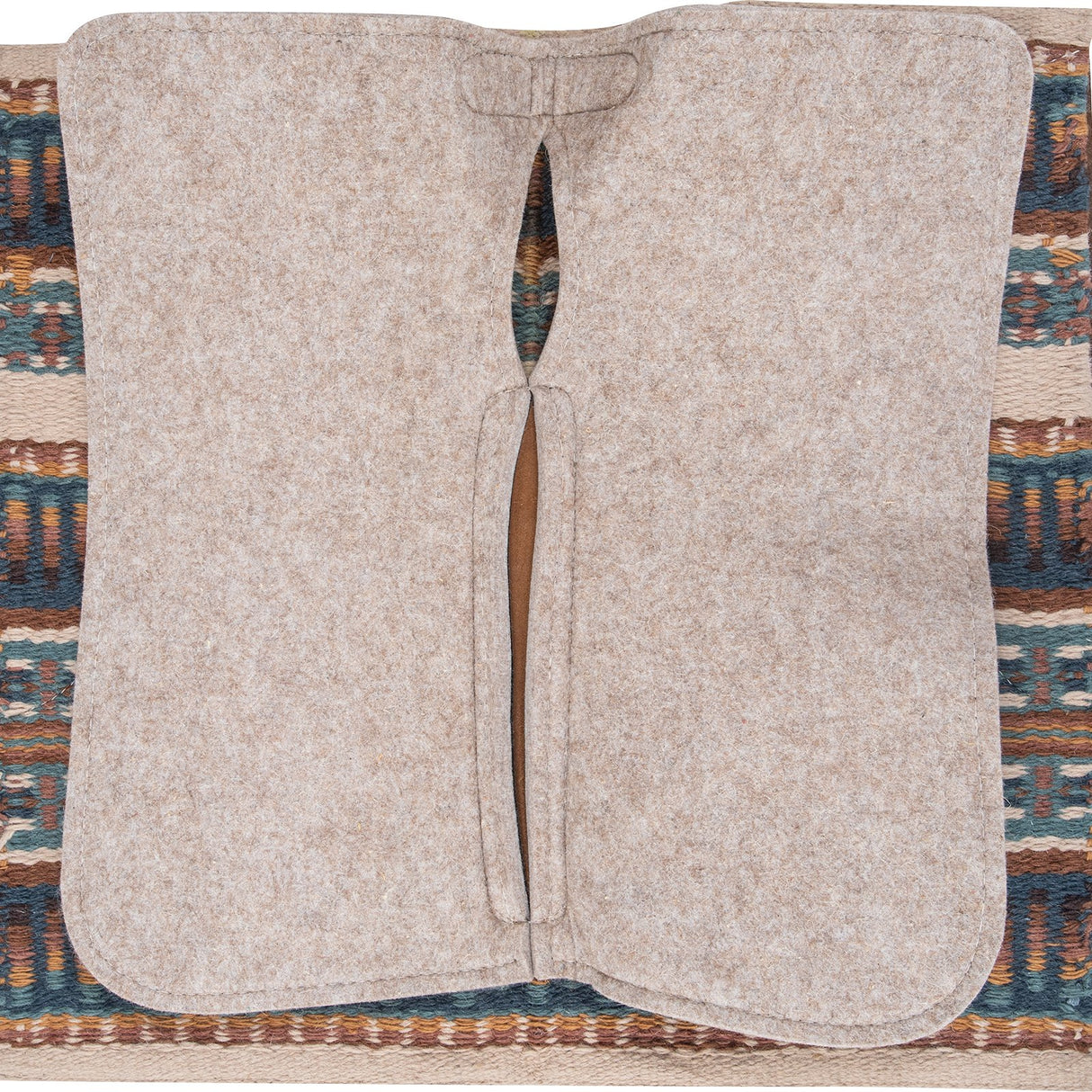 Classic Equine 3/4" ESP Contour Saddle Pad 32"x34"- Latte/Chestnut